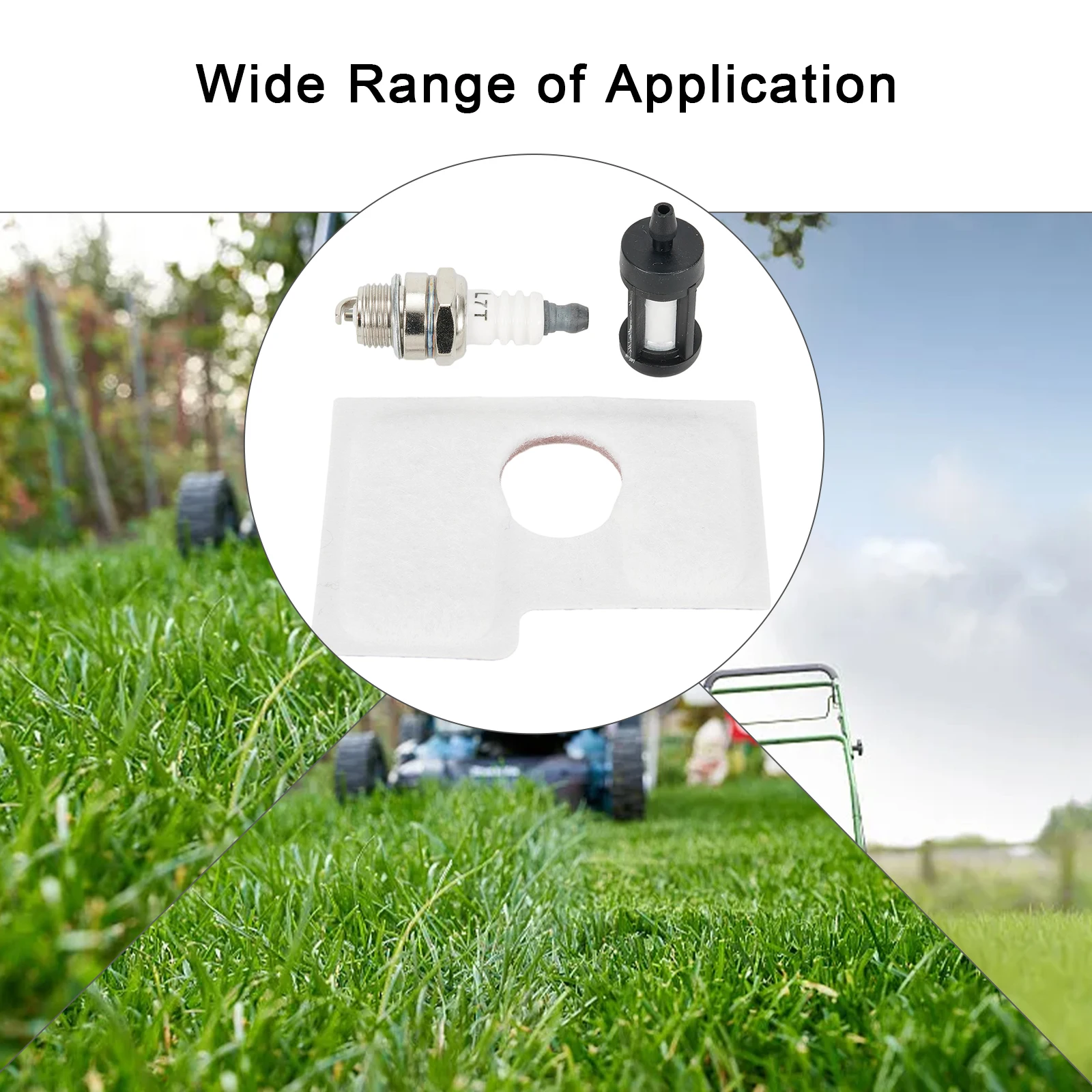 Description Picture 2 of item3PCS Air Filter For Stihl MS170 MS180 2-Mix From BJ Petrol Spark Plug Chainsaw Lawn Mower Parts Garden Power Tool Accessories