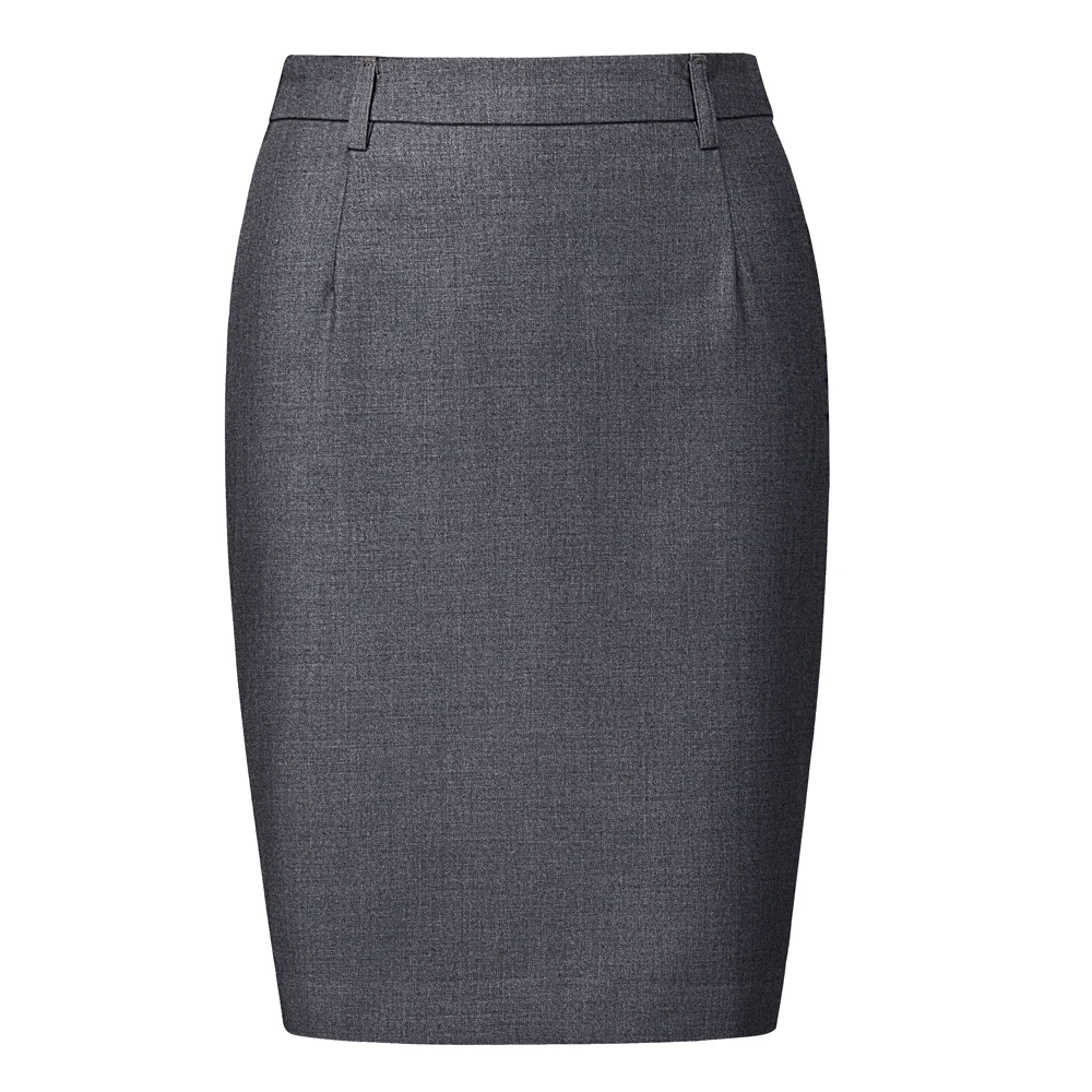 

Half skirt female professional style spring summer autumn belt elastic waist black overalls Western skirt thin hips