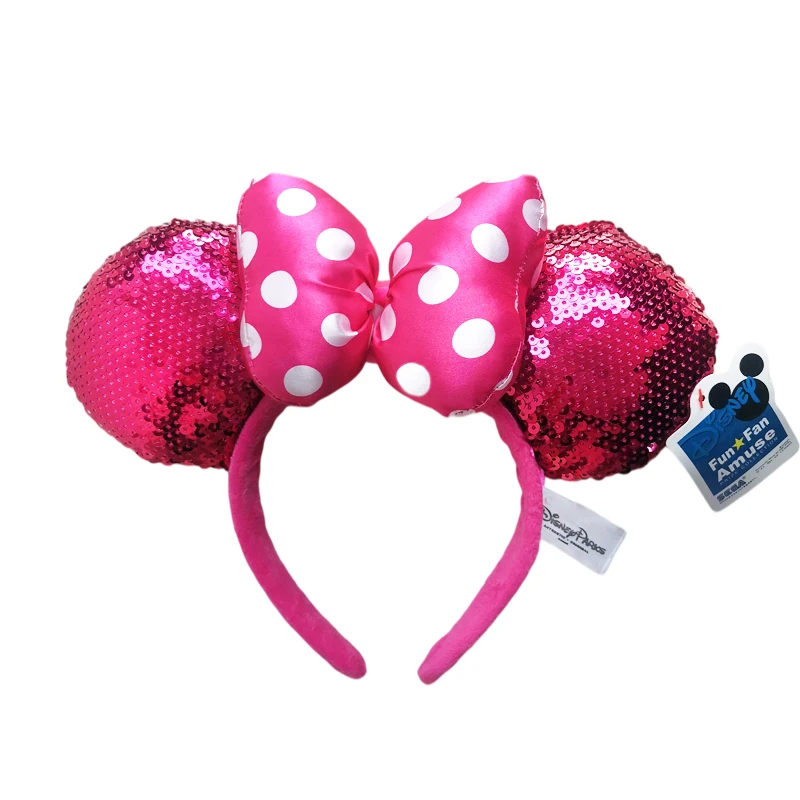 cool baby accessories Mickey Minnie Ears Headband Sequin EARS COSTUME Hallowmas Headband Cosplay Plush Gift plush mouse doll girls Party Hair band baby accessories clipart Baby Accessories