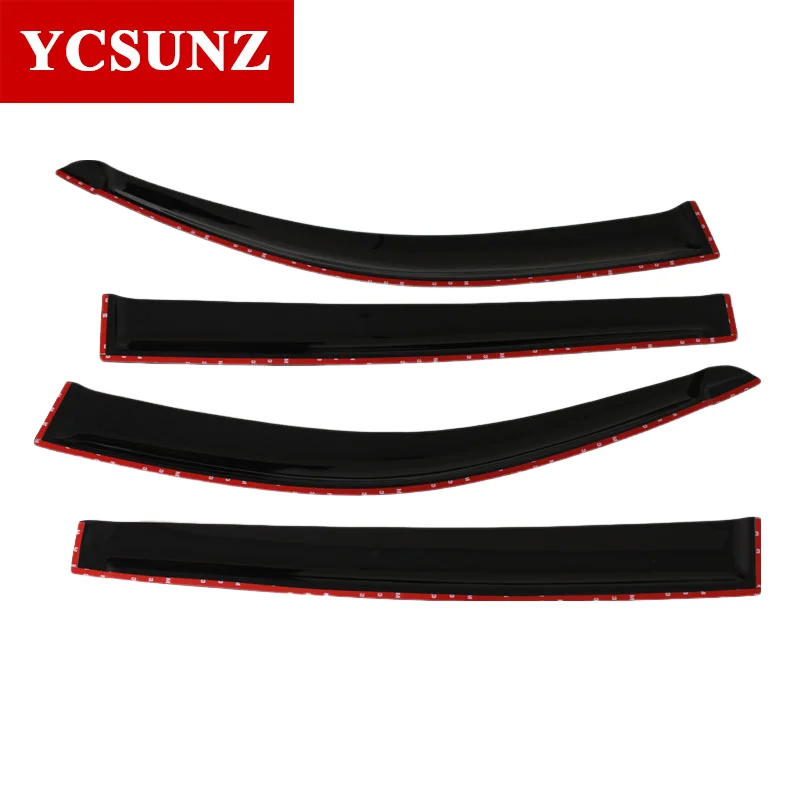 Rain Window Visor Wind Deflector For Mitsubishi L200 Triton 2006 2007 2008 2009 2010 2012 2013 2014 Double Cabin Accessories