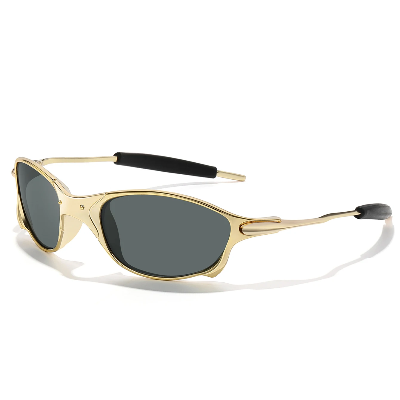 유니섹스 패션 선글라스 UV400 메탈 쉐이드 야외 스포츠 낚시 러닝 하이킹 운전 사이클링 자외선 차단