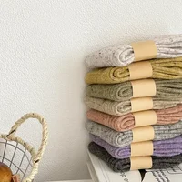 Women Socks Wool Cashmere Thick Warm Winter Long Socks Japanese Fashion Solid Color Thermal Floor Sleeping Socks Christmas Gifts 2