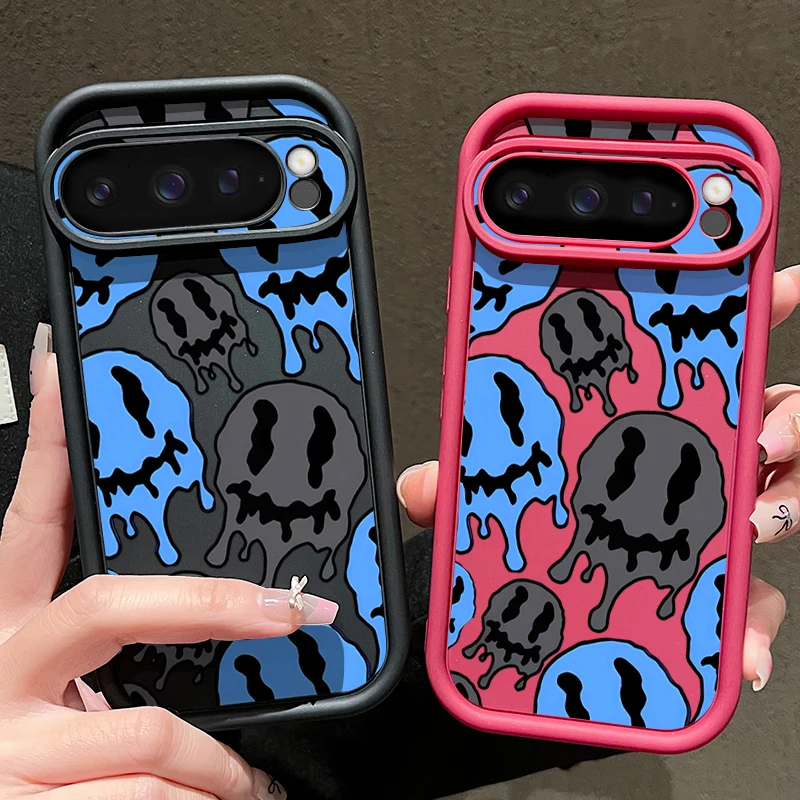 Funny Face Ghost Skeleton Patterned Shockproof Bumper Soft Case Cover
