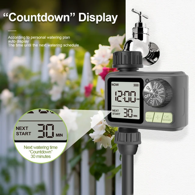 Eshico HCT-M05 Automatic Water Timer 2024 Eshico Newest Sprinkler Smaller and Easy to Installation 4.72 x 3.94 x 2.56 inches 4