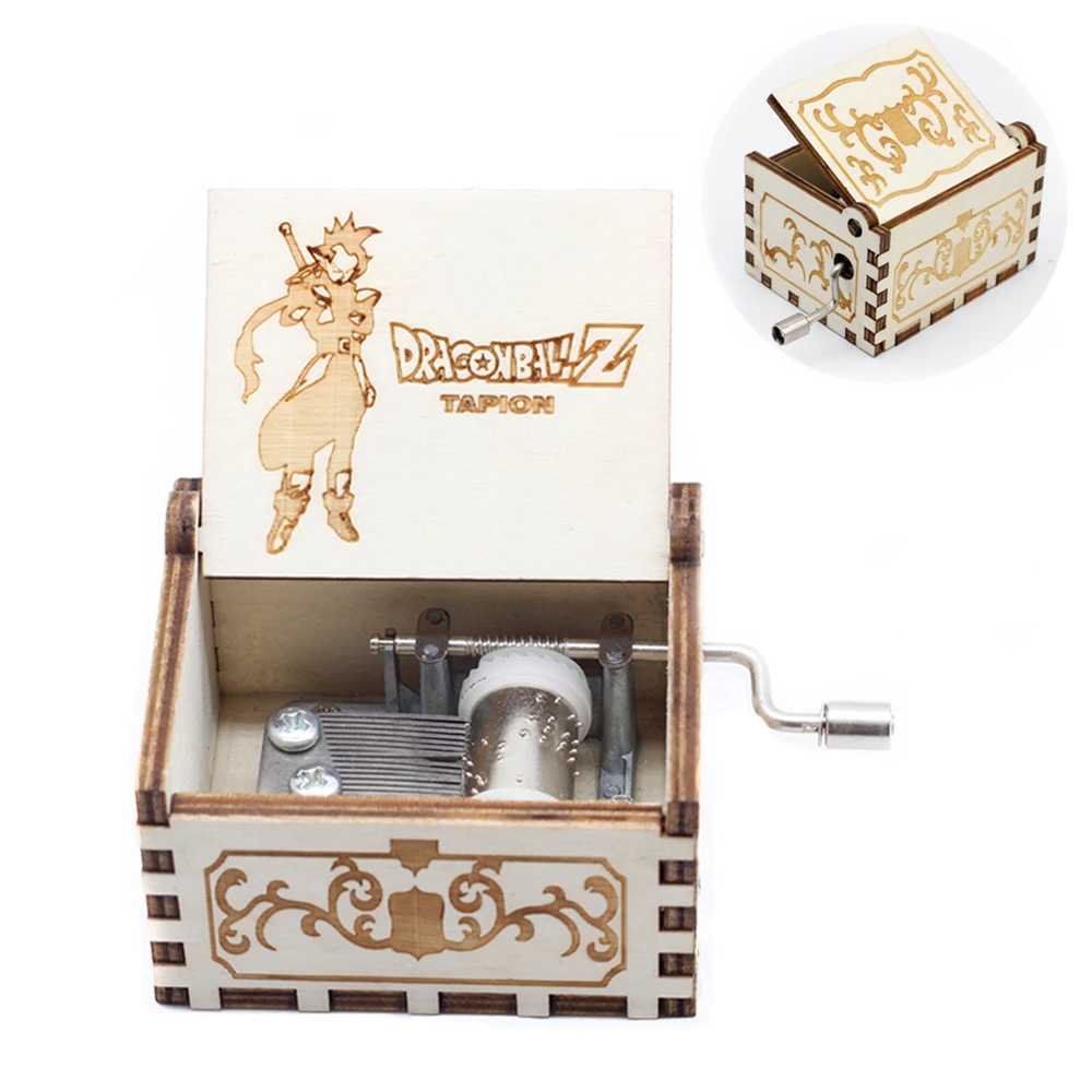 Top Sale Wood Hand Crank Music Box Dragon Ball Christmas Gift Birthday Gift Mother's Day  Gift 2