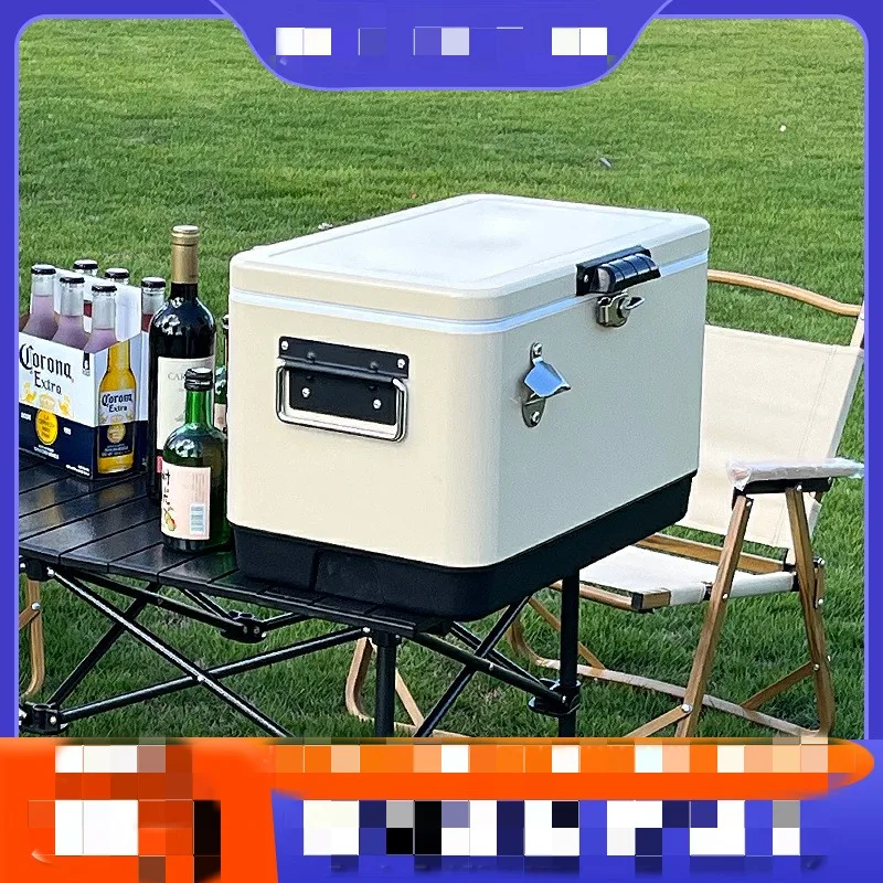 30L Retro Style Metal Bucket Incubator Portable Outdoor Camping Fishing Picnic Fresh Food Drink Insulated Cooler Ice Box 6
