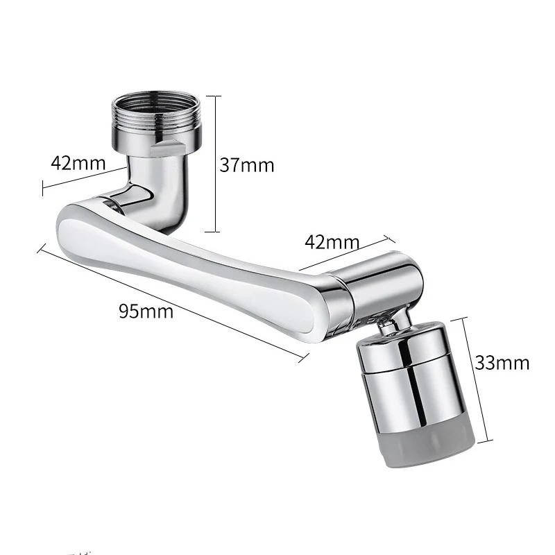 1080 ° Swivel Faucet Aerator Mixer Tap Extender Adapter Attachment Water Nozzle Adjustable Kitchen Sink For Home Accessories images - 6