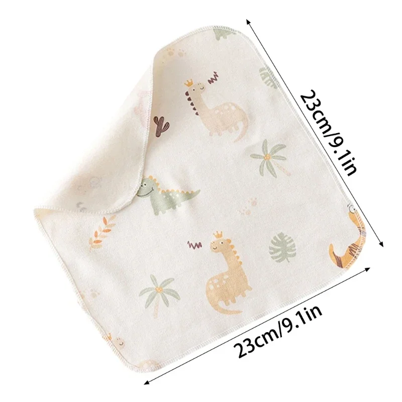 Baby Wiping Towel Handkerchief Cotton Saliva Wipes Breathable Washcloths for Infant Toddler Strong Absorbent Soft Face Towel