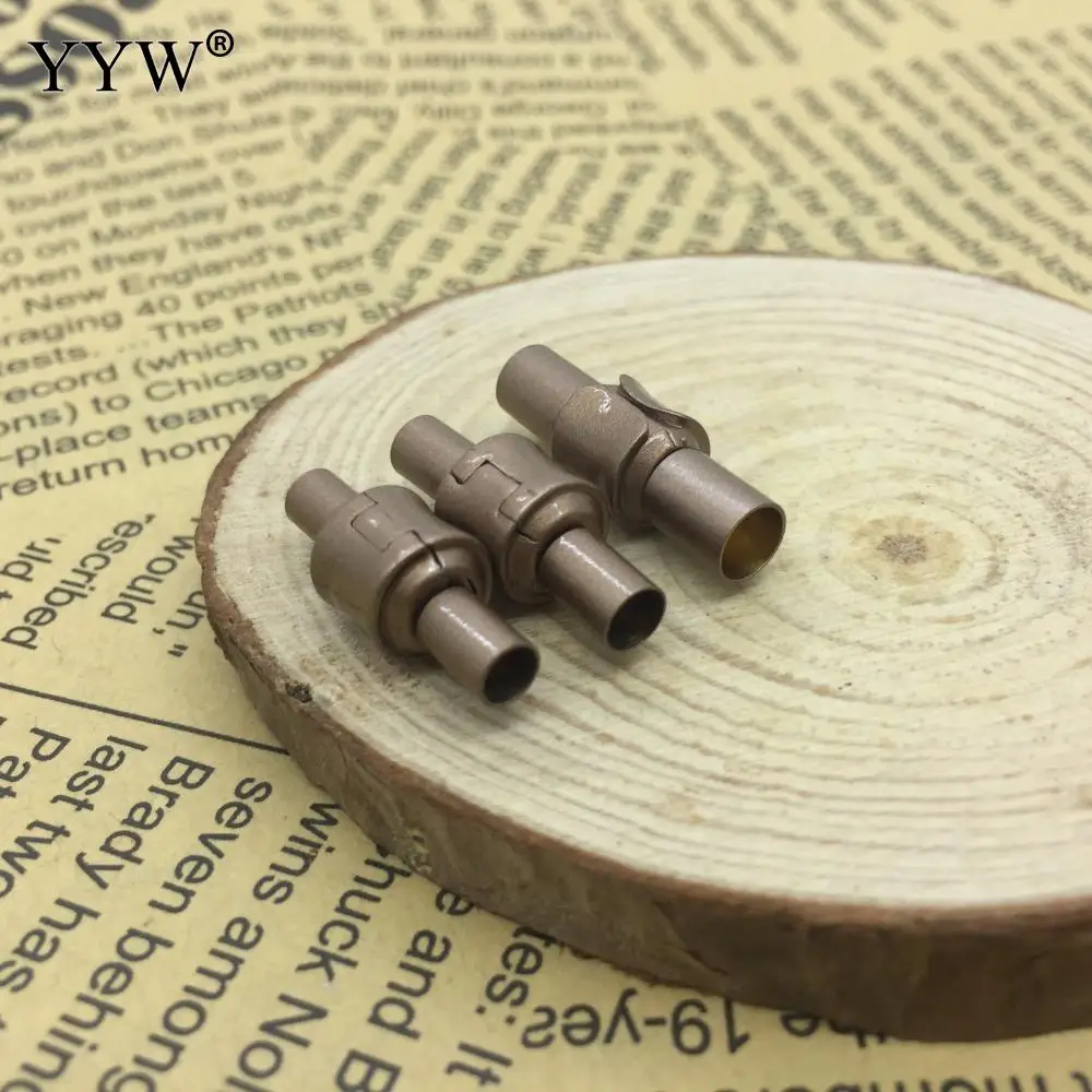 10pcs Stainless Steel Magnetic Clasps 2/2.5/3/4/5mm Hole for Leather Cord Bracelet  Rope Charms DIY Jewelry Making Accessories