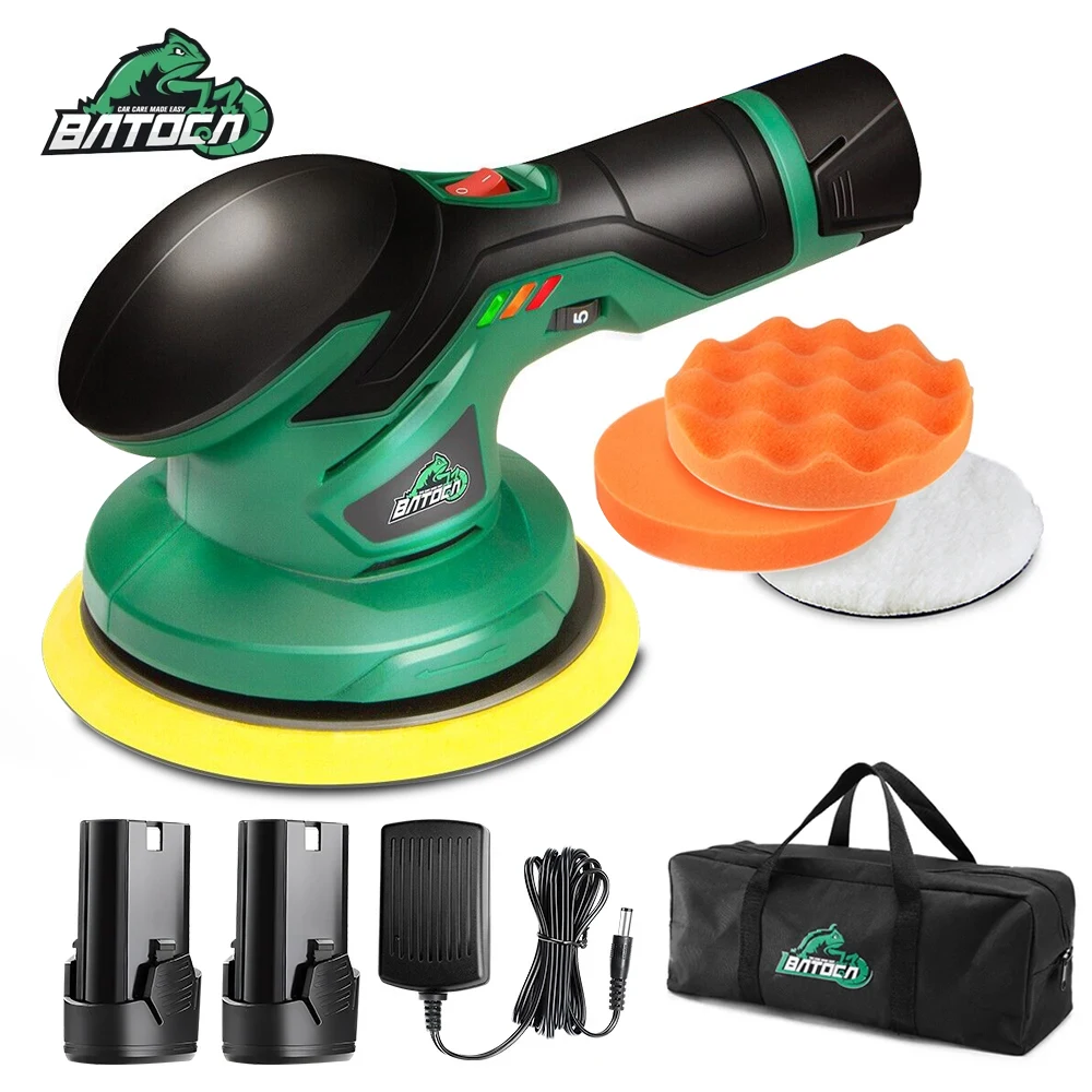 BATOCA Cordless Car Polisher 12V Wireless DA Car Polishing Machine Brushless Dual Action Buffer Free 2pcs 2.0Ah Lithium Battery AliExpress 34