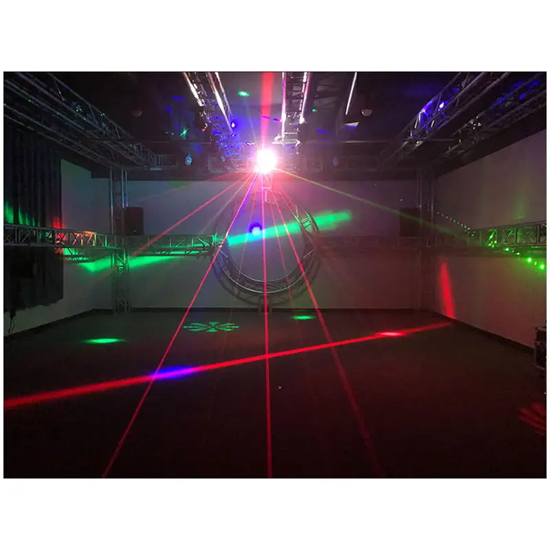 18x10w RGBW 4in1 LED Beam Moving Head Light 3 Heads Beam with RGB Laser Stage Lighting Projector DMX DJ Disco Bar Party Lights images - 6