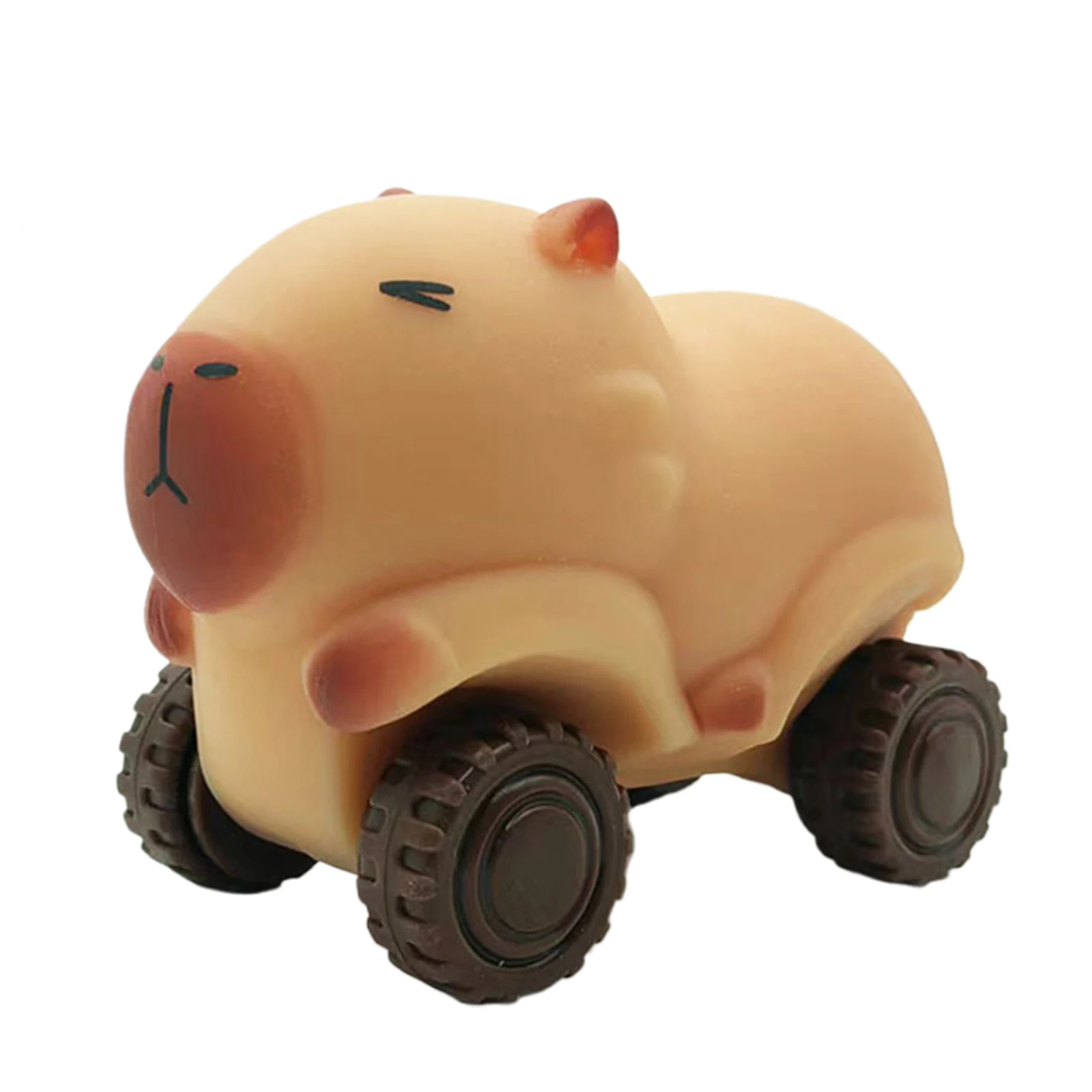 Capybara Squeeze Car Toy Stretchable Capybara Car With Wheels Creative Stress Relief Sensory Toy Funny Capybara Fidget Toy 4
