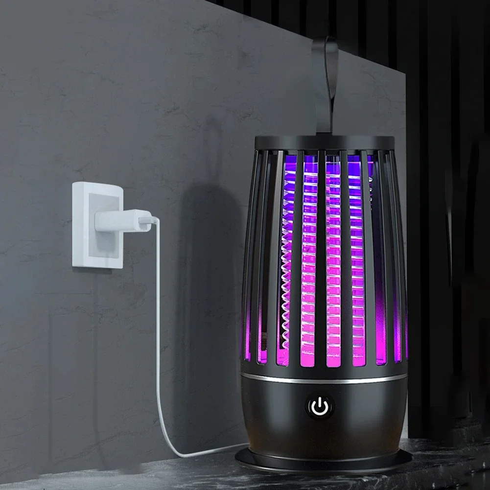 Description Picture 6 of itemPortable Mosquito Killer Lamp Rechargeable Insect Fly Trap Camping Lantern  Electric Mute Bug ZapperKiller Bedroom Mosquito Lamp