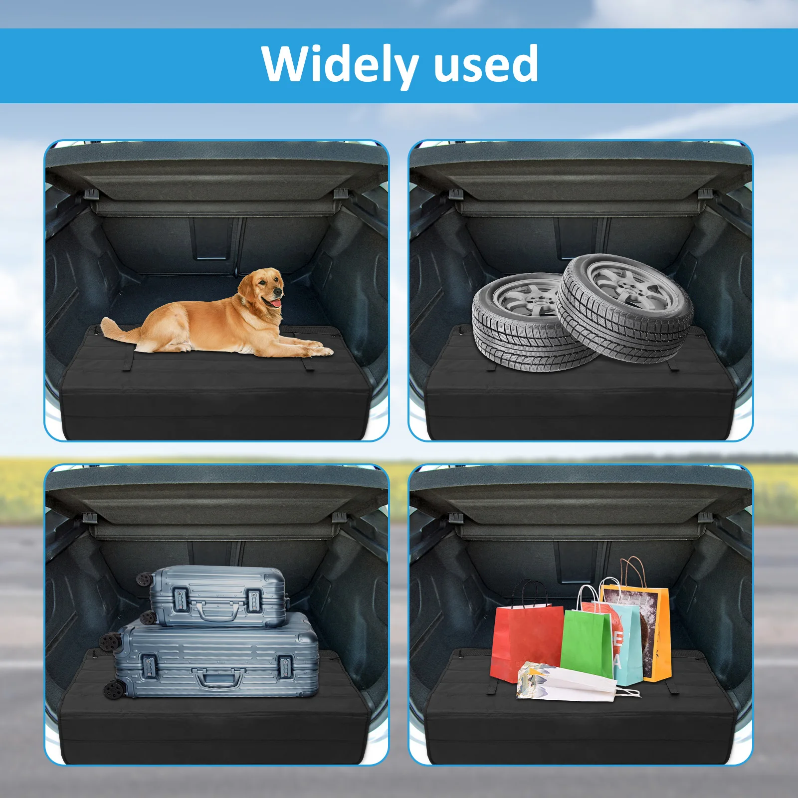 Nonslip Wear-Resistant Foldable Trunk Mat & Bumper Protector
