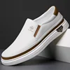 Men's Handmade Genuine Leather Casual Shoes 2024 New Luxury Brand Loafers Man Flats Comfortable Slip on Driving Shoes Moccasins 1
