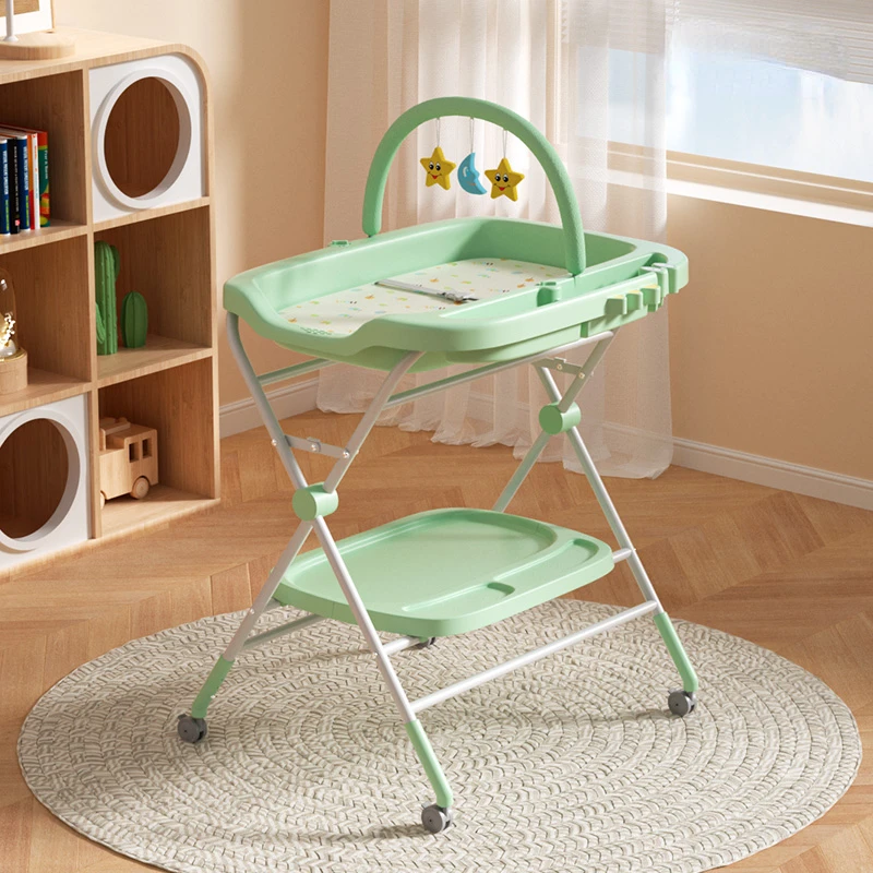 다기능 기저귀 테이블, 베이비 케어 테이블, 샤워 통합 비 습식 패드, 접이식 ..