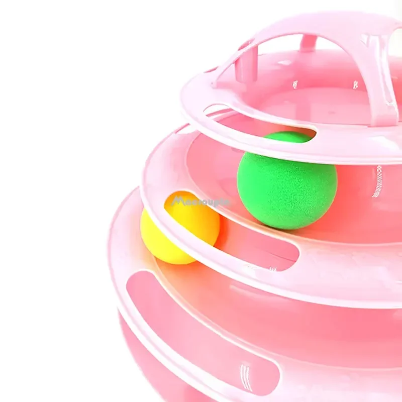3/4 Levels Cats Toy Tower Tracks 3