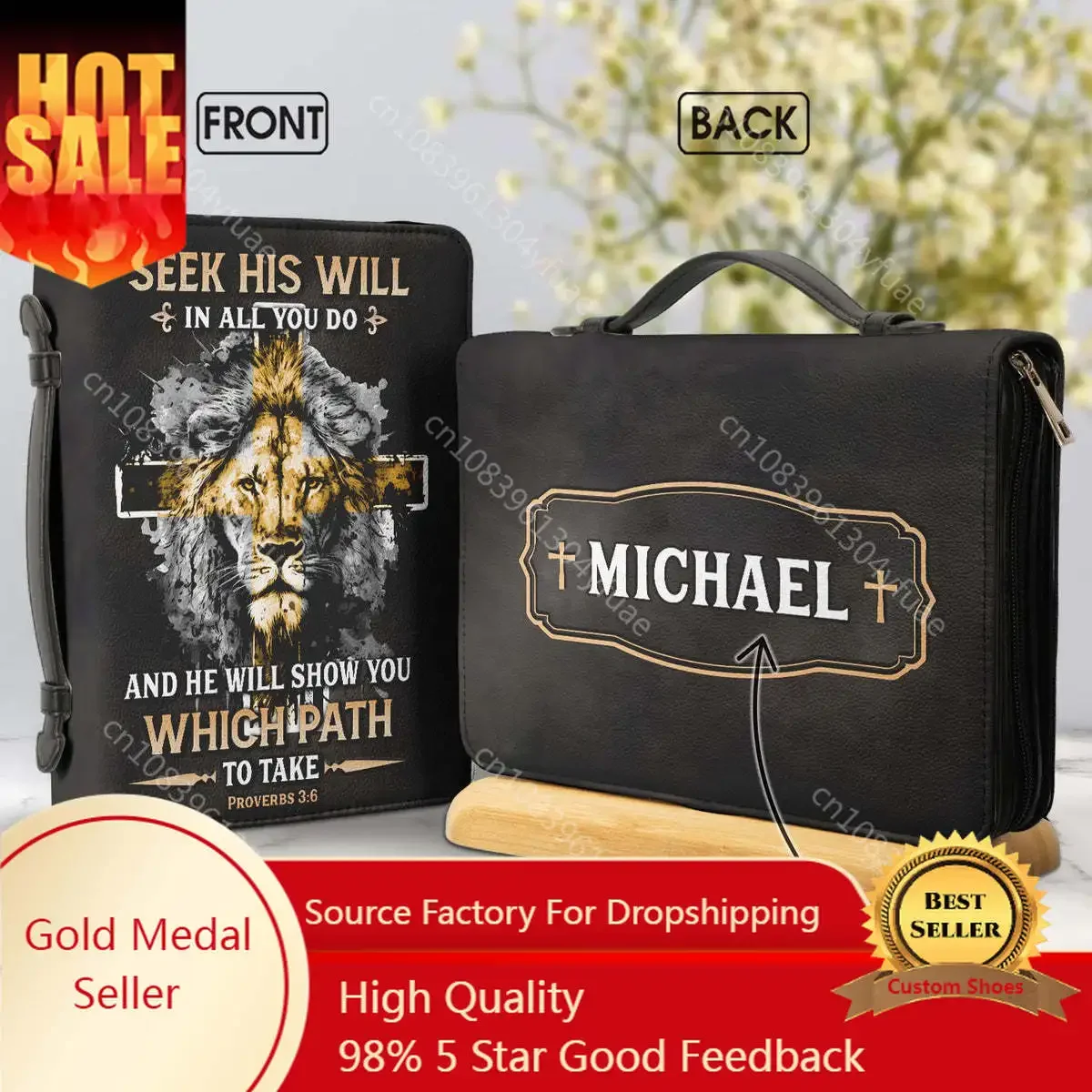 He Will Show You Which Path To Take Proverbs Bible Hymns Bible Cover Personalized Book Protective Case High Quality Bible Bags