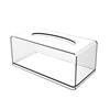 New Clear Acrylic Tissue Box Holder Tissue Dispenser Napkin Holder Car Home Office Desktop Tissue Storage Box Organizer 3