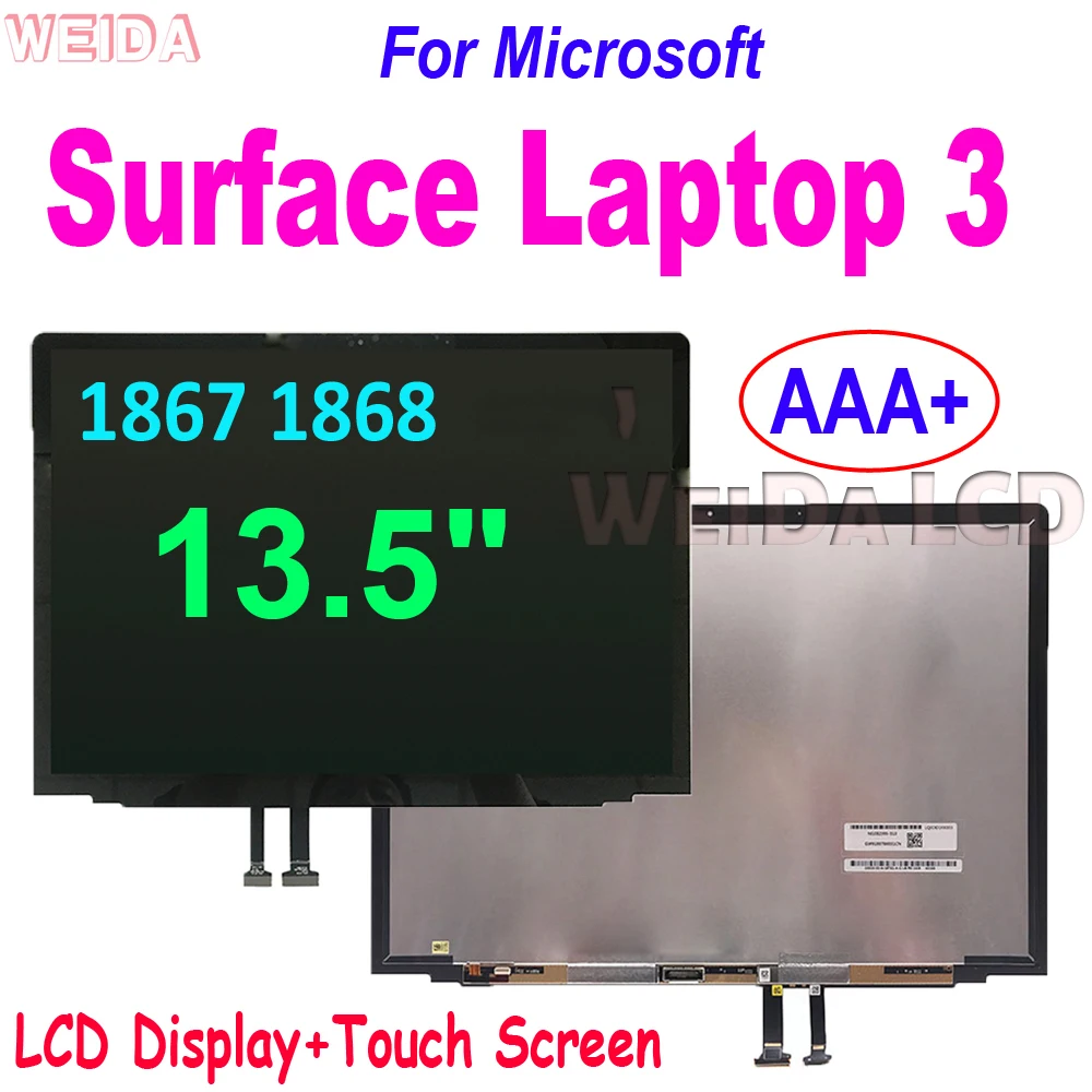 Aaa 13.5 "Per Microsoft Surface Laptop 3 1867 1868 Display Lcd Touch Screen Digitizer Assembly Per Laptop Surface 3 Strumenti Lcd