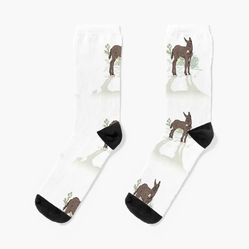 

Baby Burro | Wild Donkey Drawing | Funny Animals Socks Funny Socks Woman