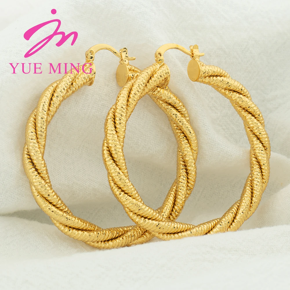 Orecchini a cerchio in oro 18 carati, orecchini a cerchio in oro massiccio per donna, orecchini riempiti in oro, orecchini minimalisti, regalo per lei - Italia