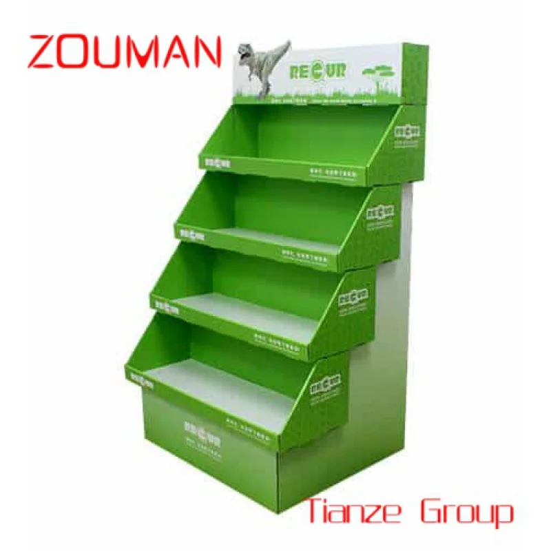 Custom , Custom Retail Store Paper Pos Carton Folding Cardboard Cardboard Display Stand Floor Display Shelf