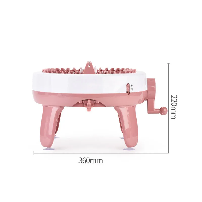 DIY 뜨게 보드 로터리 더블 룸 크리에이티브 울 뜨게 머신, 성인 어린이 초보자용, 40 바늘 뜨게