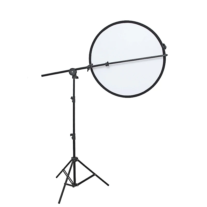 Soonpho Studio Photo Holder Bracket Swivel Head Collapsible Reflector Disc Arm Support Light Stand Aluminium 66-170cm