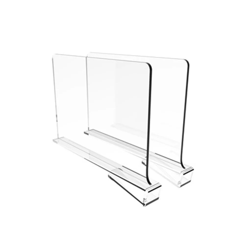 PENGKE Acrylic Shelf Dividers,8 Pack Vertical Purse Separator for Closets  Shelves,Perfect for Clothes Sweater Shirts Books Handbags in Kitchen