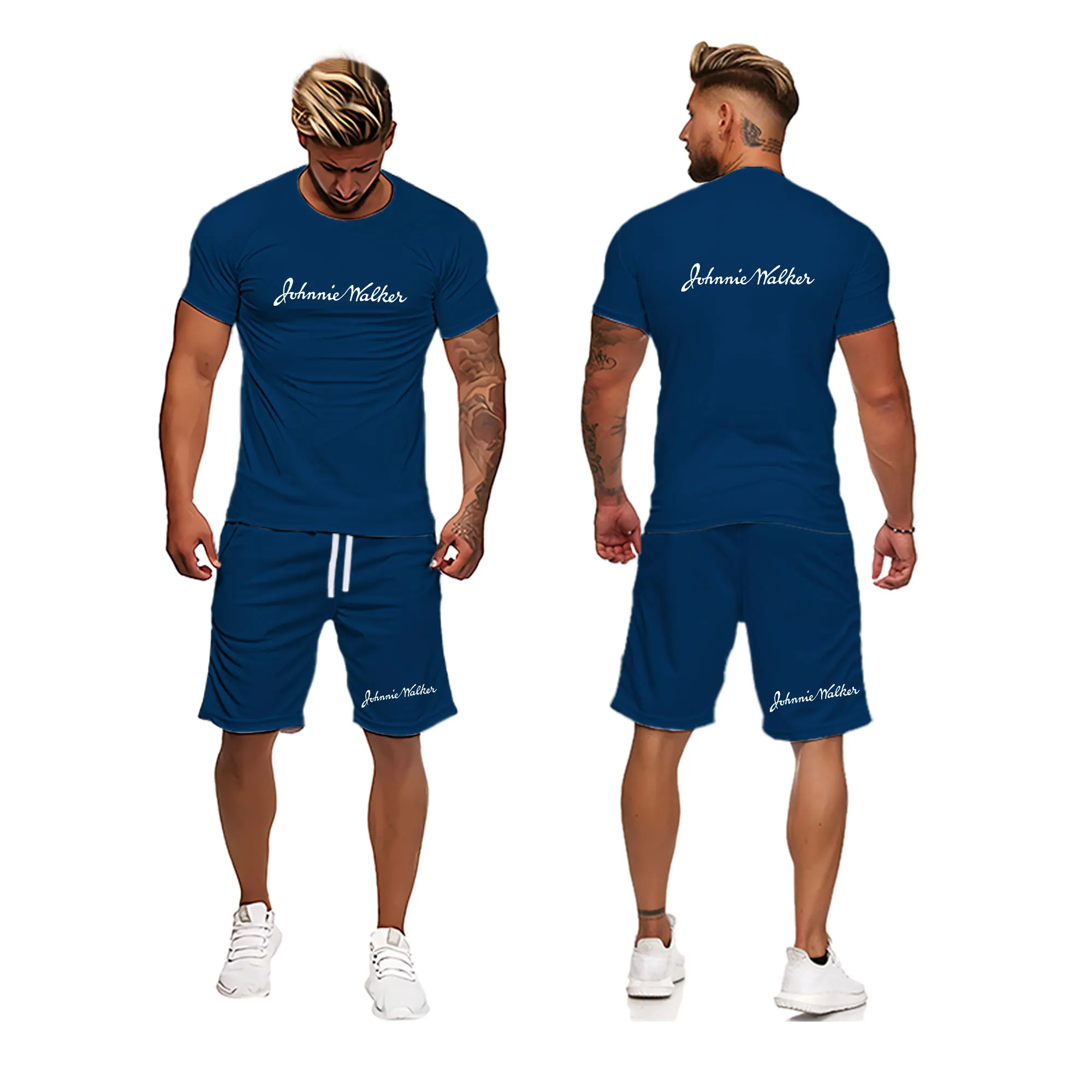 2022 Summer Men's T-Shirt Set material Comfortable and Cool Men Tracksuit T-shirt Shorts outfits Sets Oversized Cloth