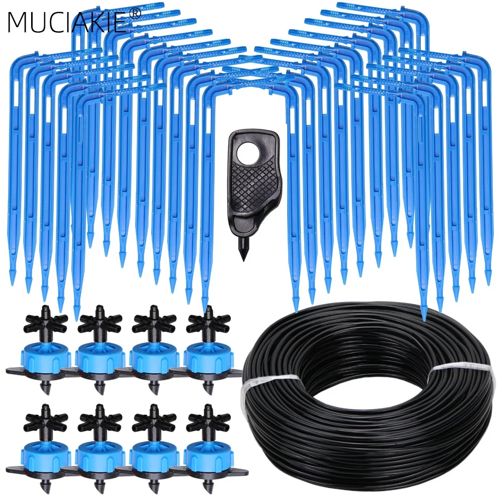 Greenhouse Drip Irrigation 4-way 3/5mm Drip Arrow 2-way Transmitter Irrigation Watering System for Pot Garden Lawn