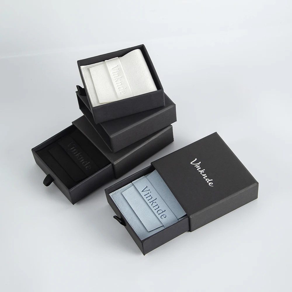 Personalized Logo 8x8cm Jewelry Bag and 9x9x2.5cm Black Custom Drawer Paper Box Print Ring Packaging Gift Pouches Wedding Favor