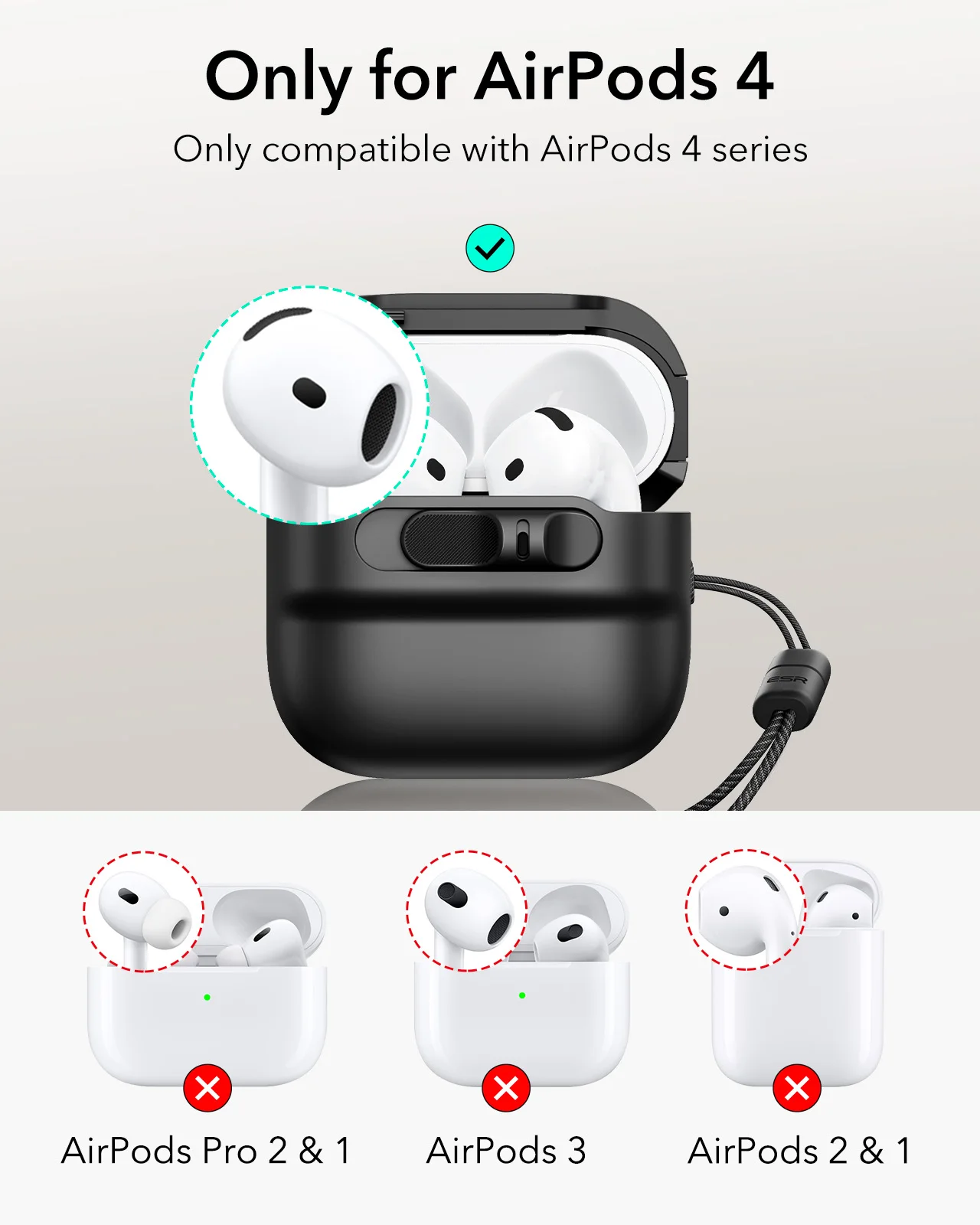 ESR for AirPods Pro/Pro 2/Pro Case (2019-2025) Full Drop