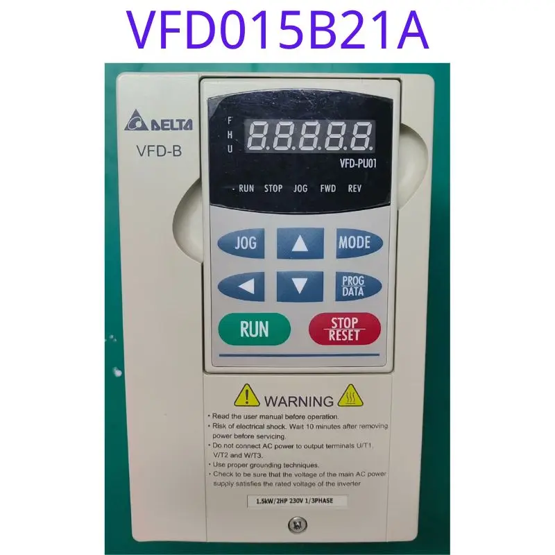 

Used frequency converter VFD015B21A 220V 1.5KW functional test intact