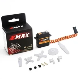 Официальный Emax США ES3352, металлический цифровой сервопривод 12,4 г, 0,1 S/60 °, сервопривод с высоким крутящим моментом, стальная шестерня для радиоуправляемого самолета, детали для вертолета Gilder