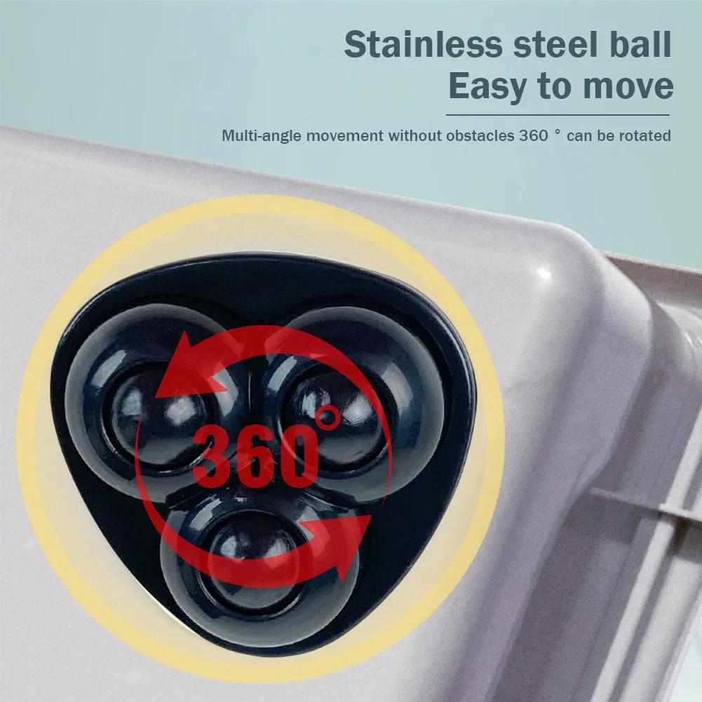 Sticky Swivel Pulley 12pcs No Noise Self Adhesive Universal Pulley Rotating Wheels for Trash Can Bottom Kitchen Small Appliances