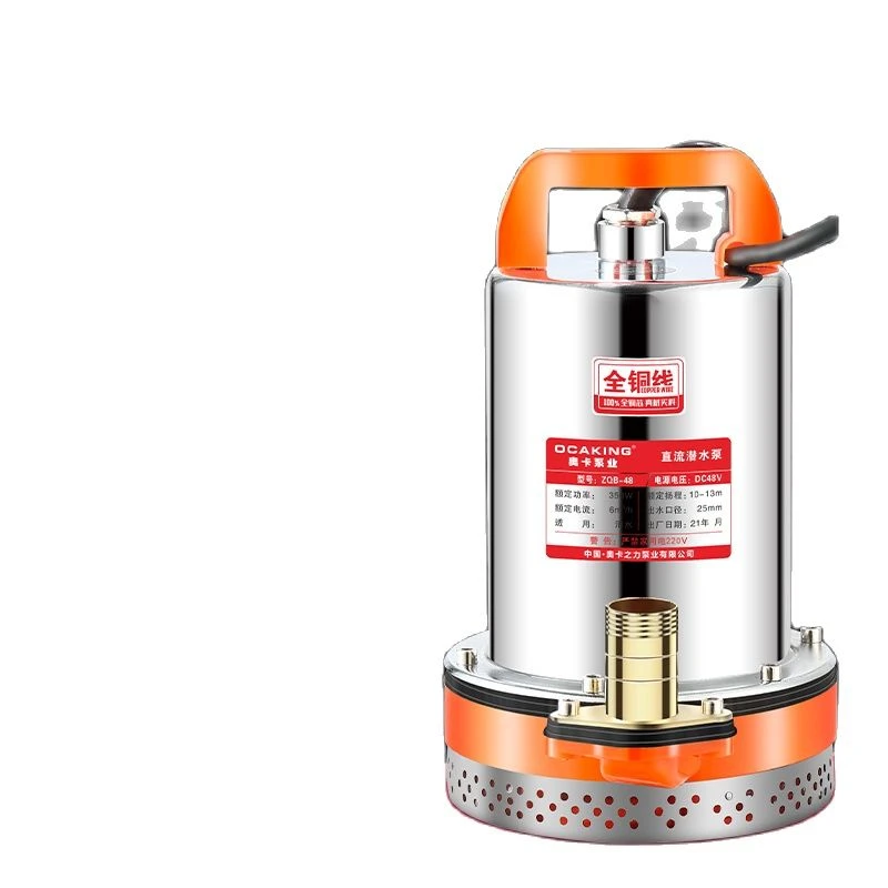 Bomba de agua sumergible para el hogar, bomba de agua agrícola de 12V, 24V, 48V, de CC, batería para | - AliExpress
