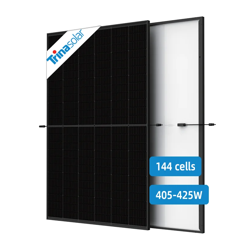 Tier 1 A Grade Trina Pannelli Solari All Black 405W 410W 415W 420W 425W Modulo Solare Fotovoltaico Full Black Ja Pannello Solare