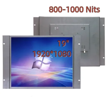 4:3 정전식 터치 산업용 LCD 디스플레이 오픈 프레임 모니터 AV BNC VGA HDMI USB 야외 사용 햇빛 800 Nits 19 인치