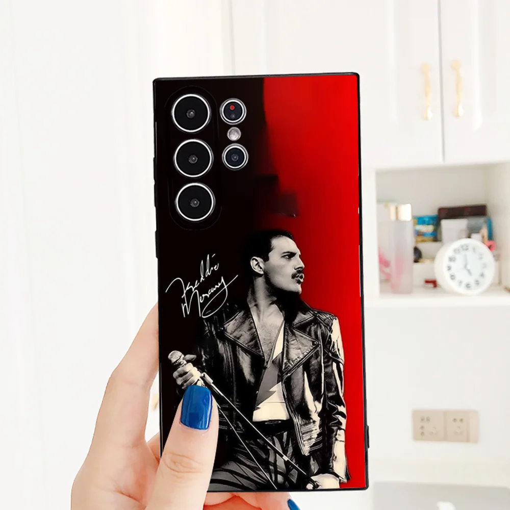 Queen F-Freddie Frosted Non-Slip Full Cover Soft Phone Case