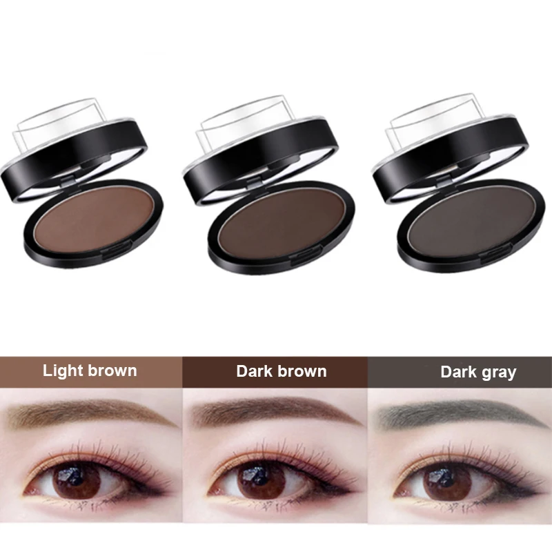 

Sdattor Eyebrow Powder Stamp Tint Stencil Kit Cosmetics Professional Makeup Waterproof Eye Brow Stamp Lift Eyebrow Enhancers Ste