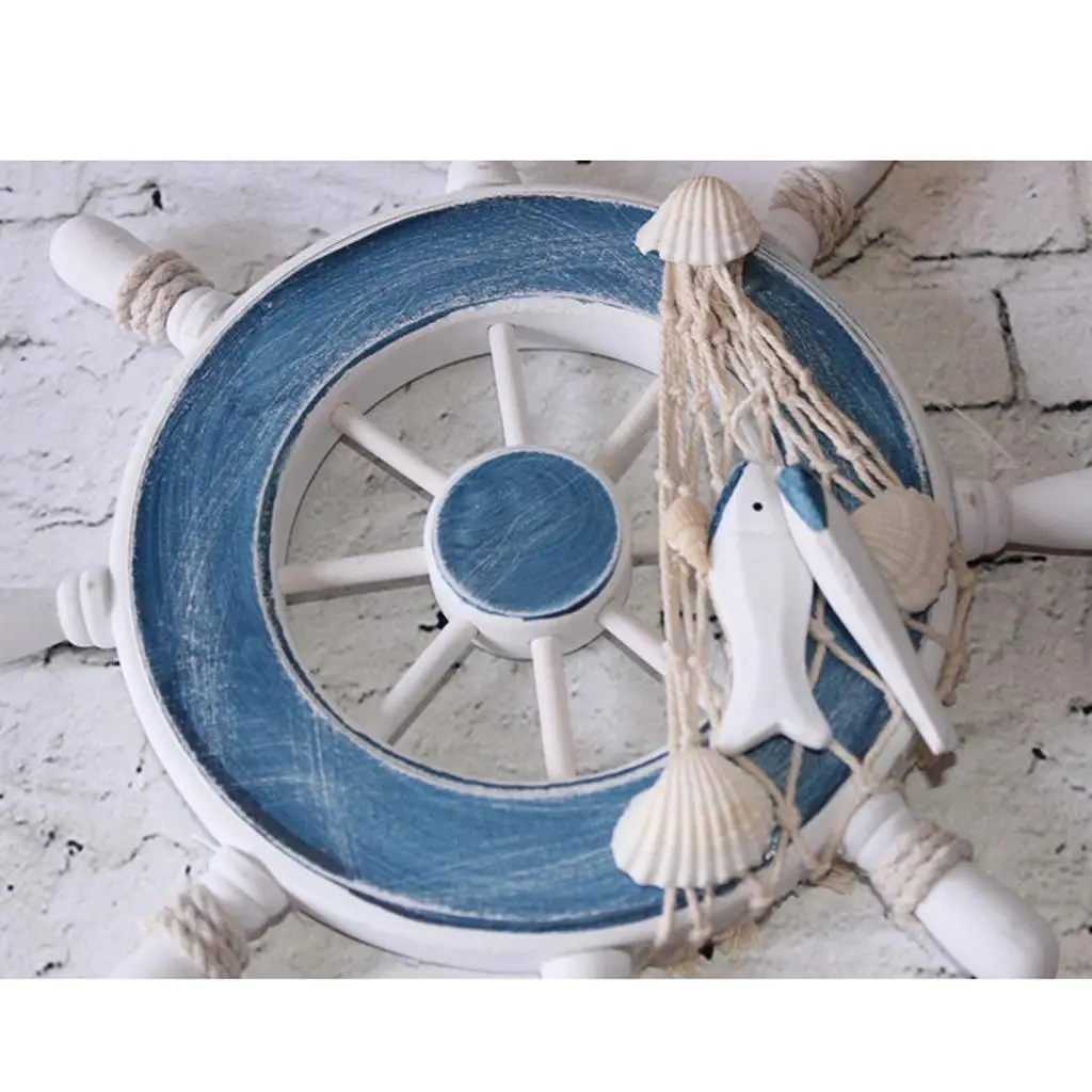 Magideal Nautical Beach Wooden Boat Ship Steering Wheel Home Wall Hanging Decor Magideal Nautical Beach Wooden Boat Ship Steering Wheel Home Wall Hanging Decor