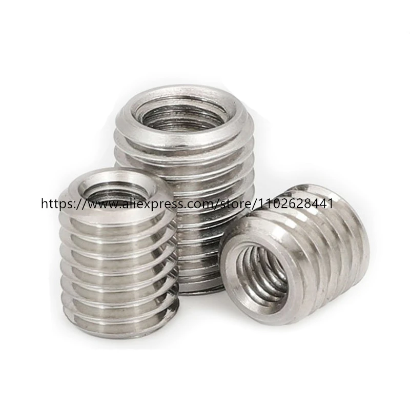 2/5pcs Insert Sleeve Converter Nut Coupler M2 M3 M4 M5 M6 M8 M10 M12