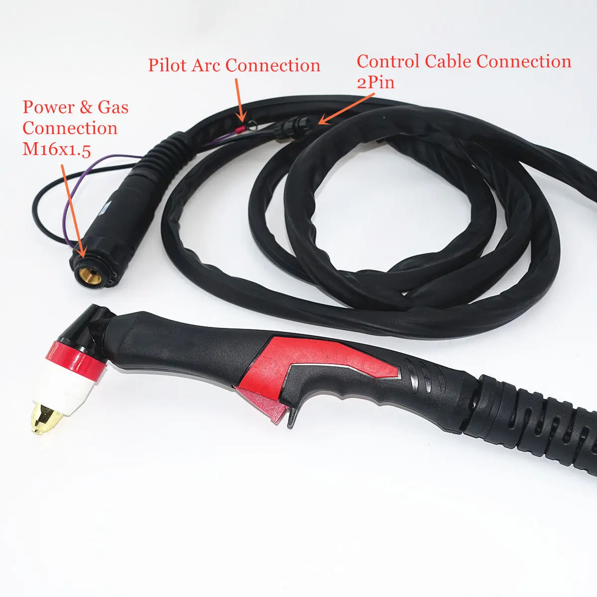 P-80 Inverter Plasma Cutter Gun 4M 13ft Cable 80A Air Cooled P80 Plasma Cutting Torch 3