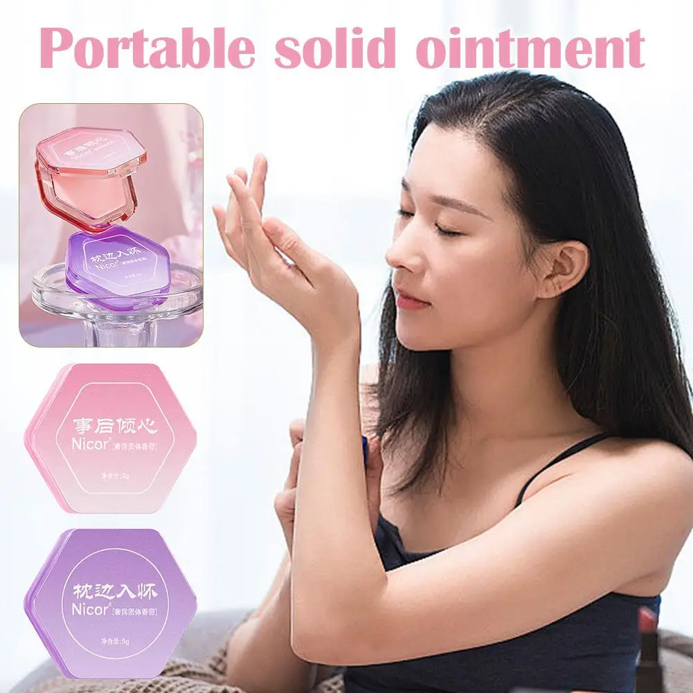 

1pc Women Portable Solid Ointment Herbal Blender Lasting Fragrance Natural Flavor Fresh Balm Smear Solid Perfume Cream Deodorant