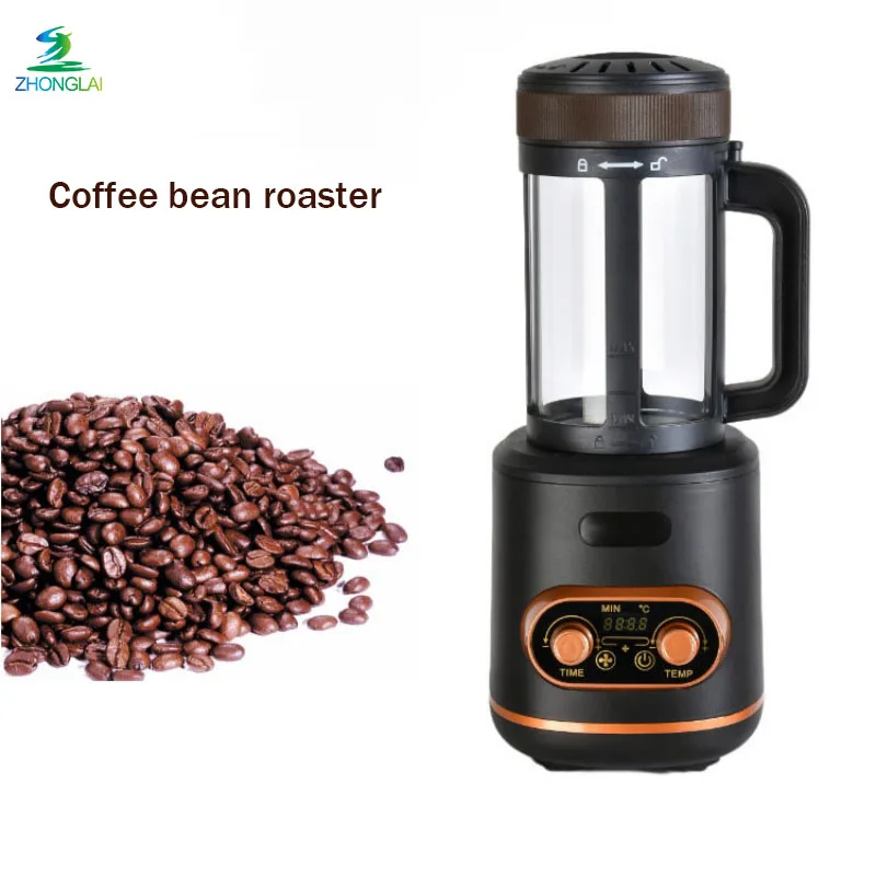 Electric Coffee Bean Roaster 220V 110V Baking Machine Temperature Control Timing Function Automatic Cooling