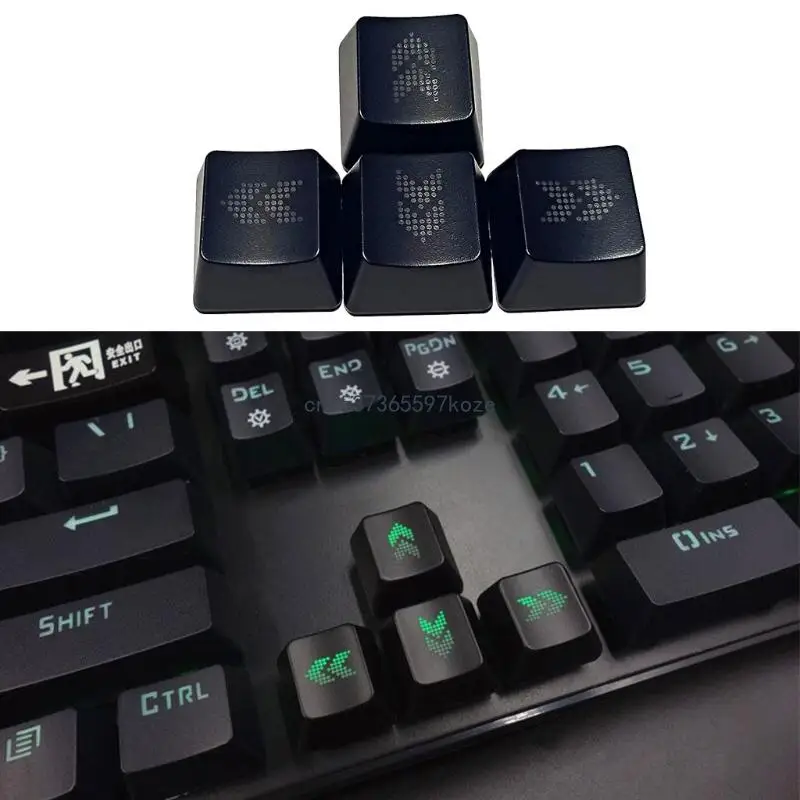 OEM 프로필 ABS 방향 화살표 키 키 캡 체리 MX 기계식 키보드 게임 플레이어 용 백라이트 키 캡