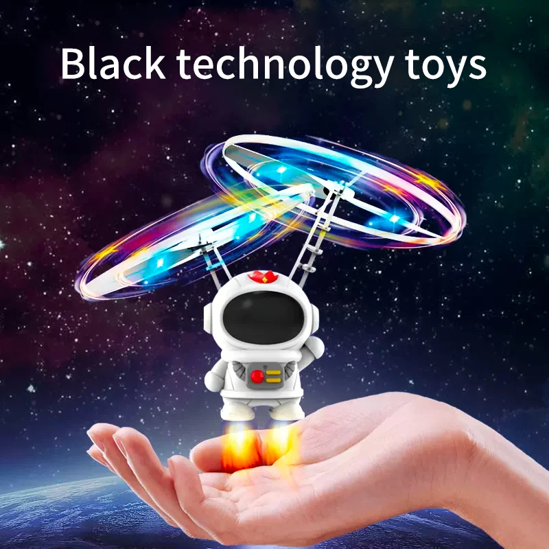 Astronaut Vehicle Toy Levitating Luminous Astronaut Induction Rotatable Ball Wire Man Children Toys