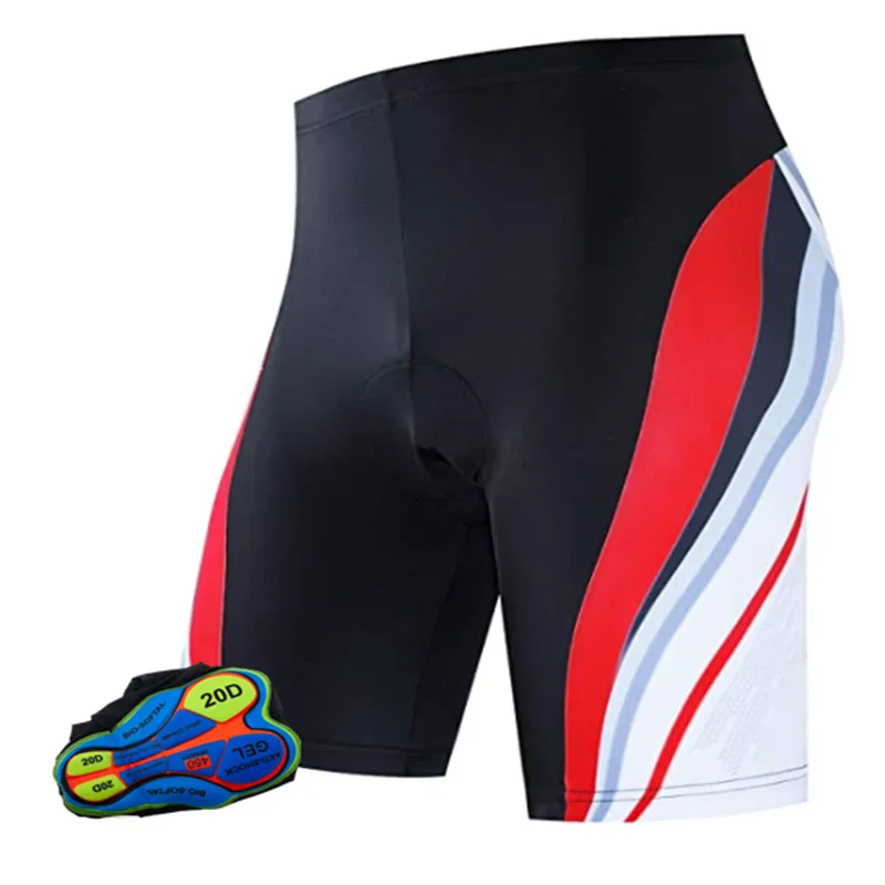 Men's Black Cycling Shorts MTB Bike Bicycle 20D Padded Bib Short MTB Shorts Elastic Bicycle Pants